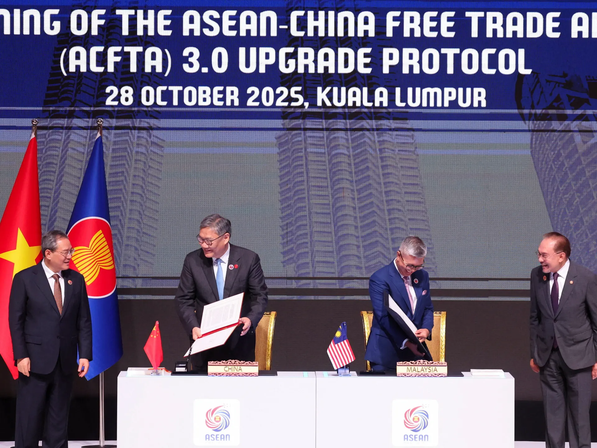 China, ASEAN sign enhanced free trade pact amid Trump tariffs