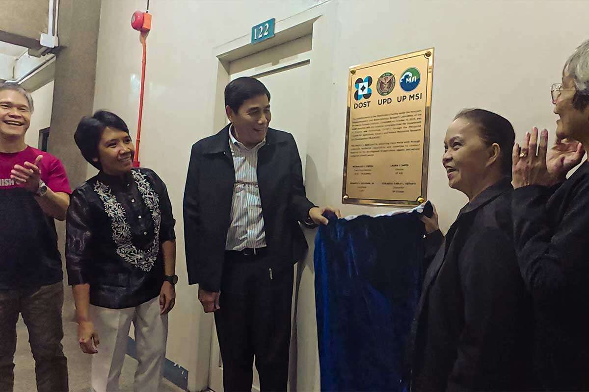 PH’s first metallomics research facility opens in UP Marine Science Institute