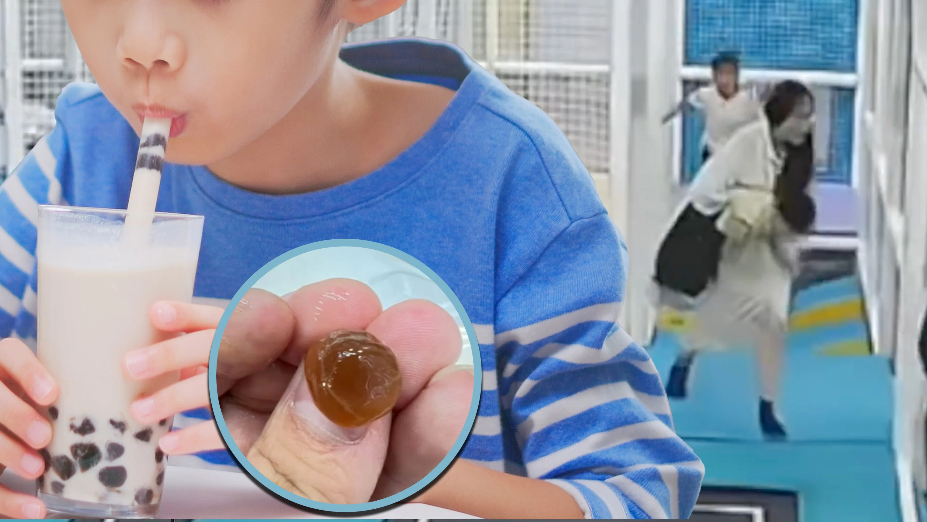 China toddler, 3, chokes to death while drinking bubble milk tea on trampoline