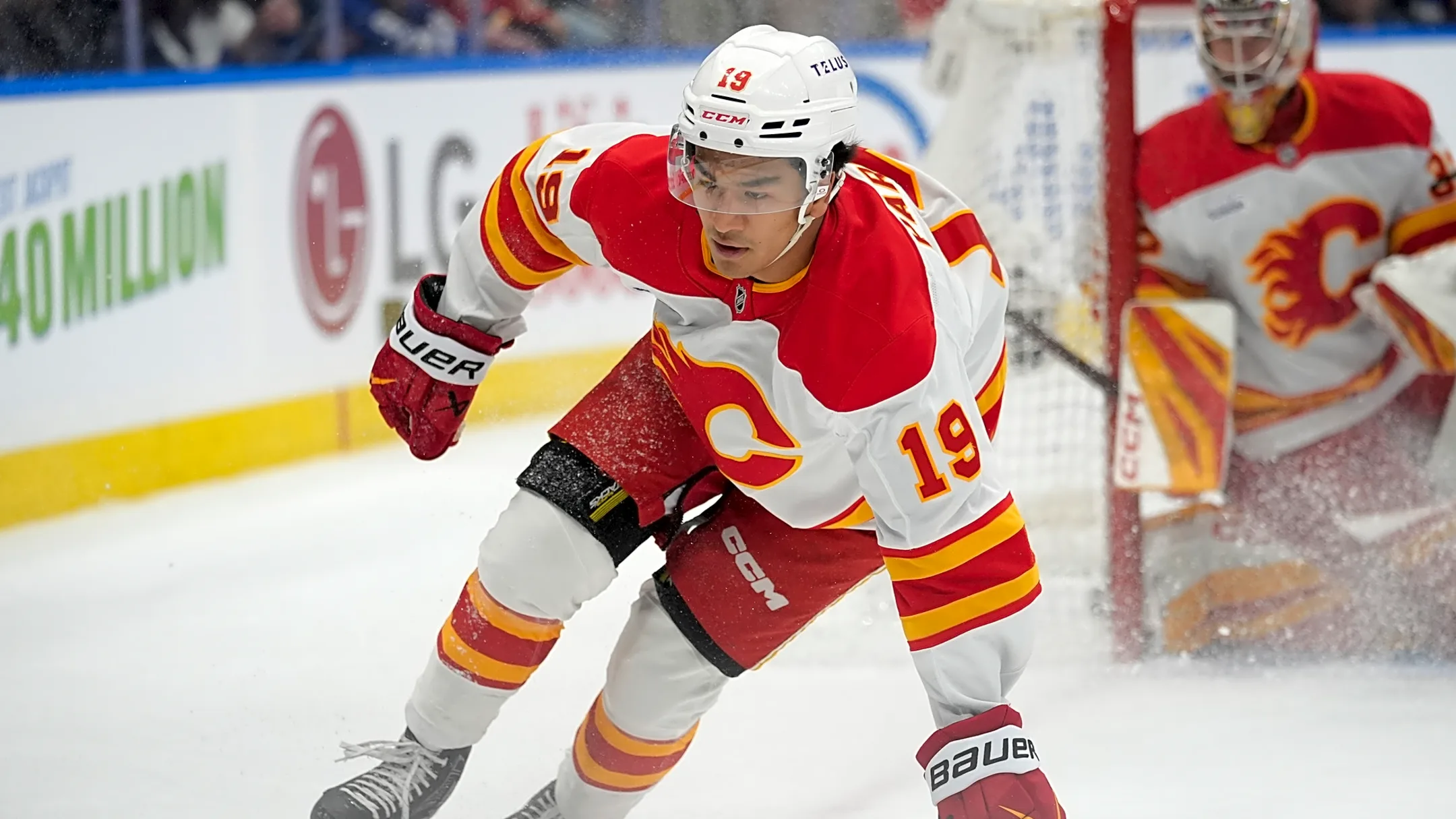 Calgary Flames players and their monster counterparts