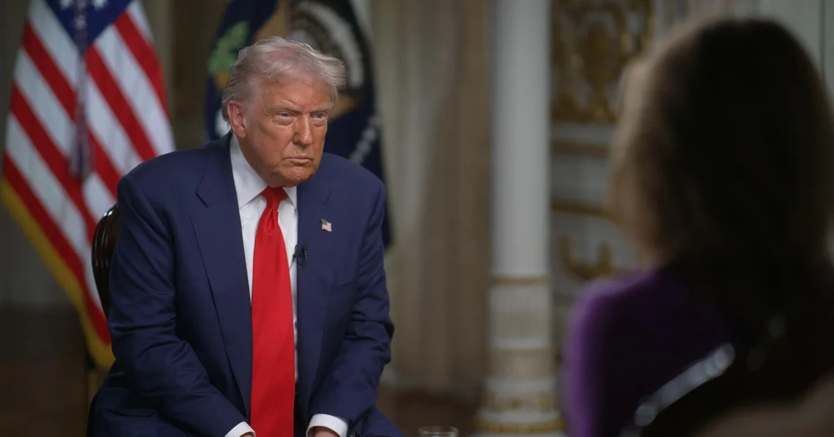 Trump says government shutdown ends when Democrats give in