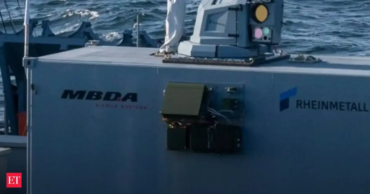 Deutschland comeback post WW2? Germany’s floating laser-weapon: FGS Sachsen tests Rheinmetall-MBDA HEL system that melts drones mid-air