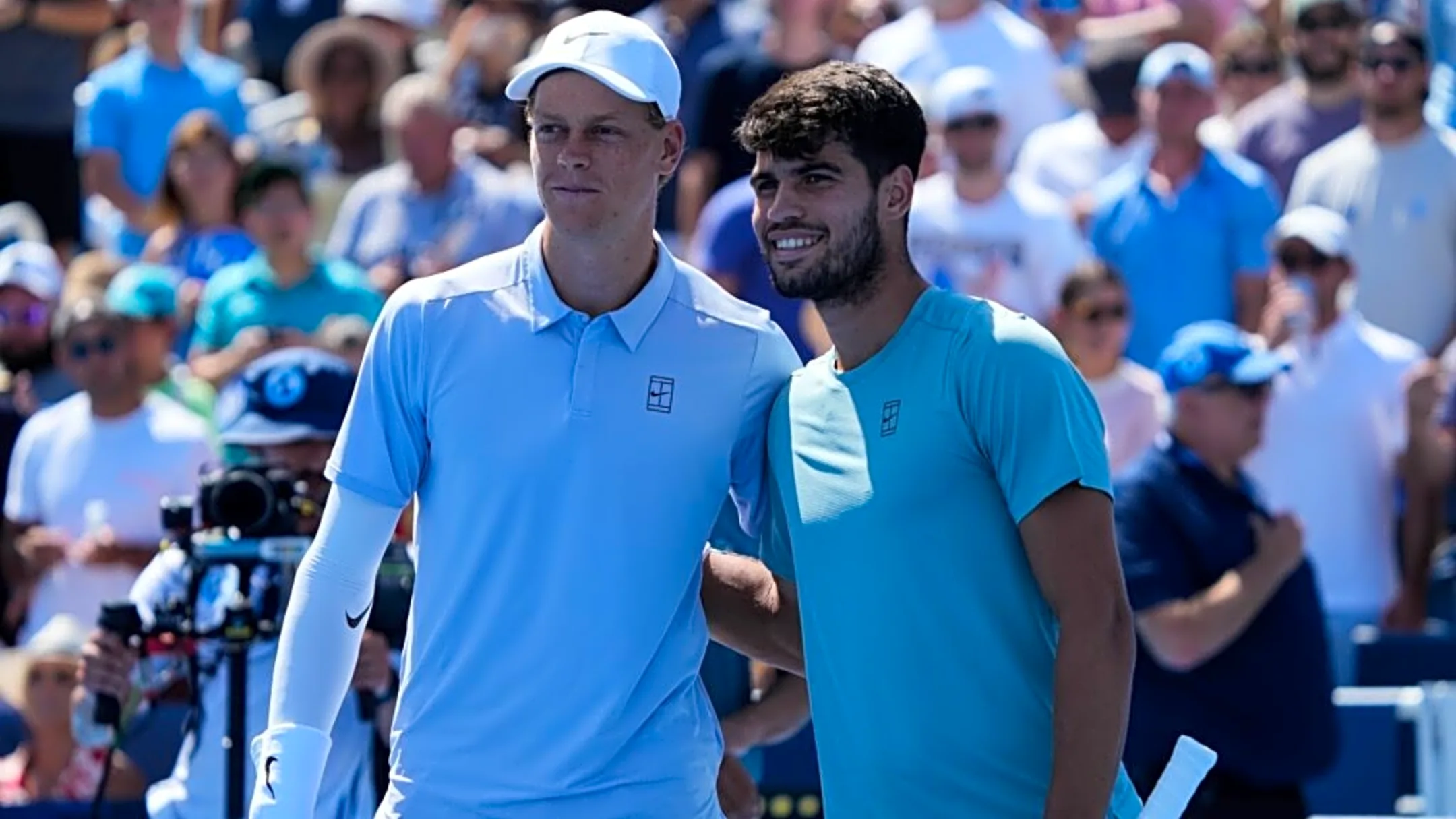 Carlos Alcaraz and Jannik Sinner Hit Bagel/Breadstick Heights