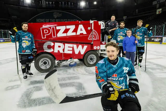 Local favourite signs on as Belfast Giants’ official pizza partner and takes over the Zamboni