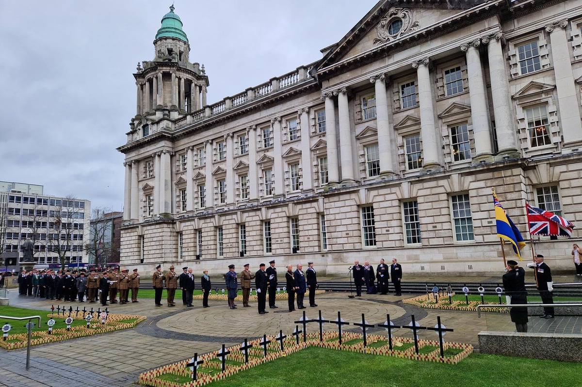 Belfast's Field of Remembrance declared open ahead of Poppy Day - members of the public invited to add their own crosses