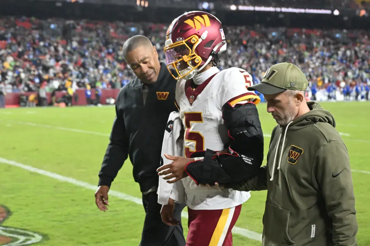 Sports Doctor Has Promising Prediction on Commanders QB Jayden Daniels’ Injury