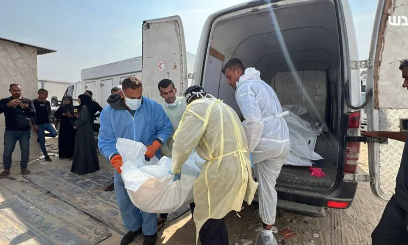 Israel returns 45 Palestinian bodies to Gaza: health ministry in Hamas-run territory