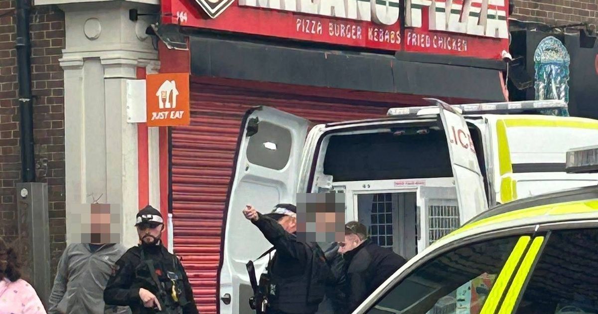 Suspect 'pulls knife out on tram' in Manchester as armed police race to the scene