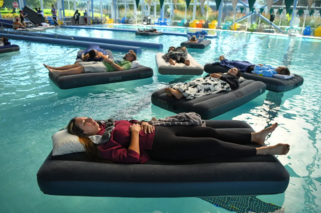 Experiencing a 'floating sound bath'