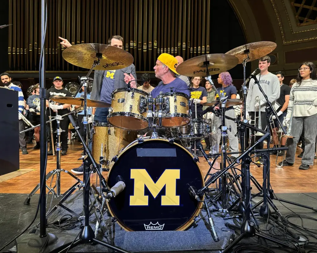 Drummer Chad Smith’s Midwest roots inspire surprise gift to UM