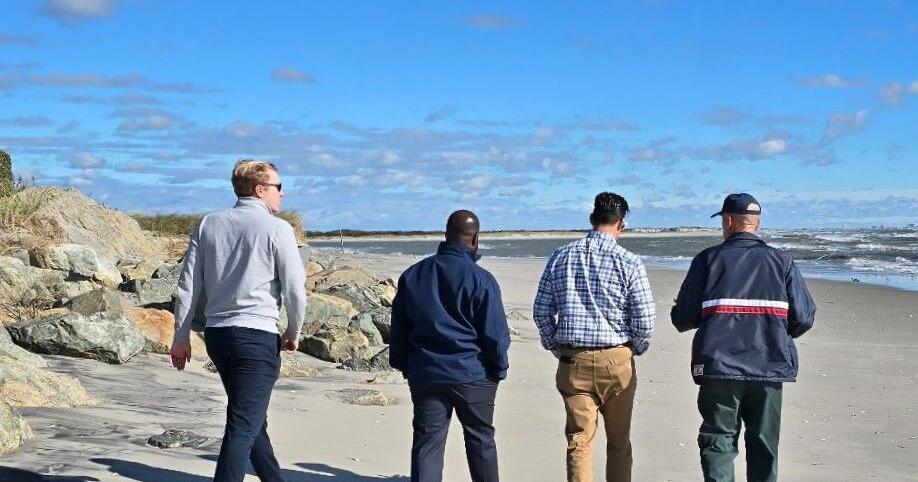 Legislators tour Strathmere beach damage
