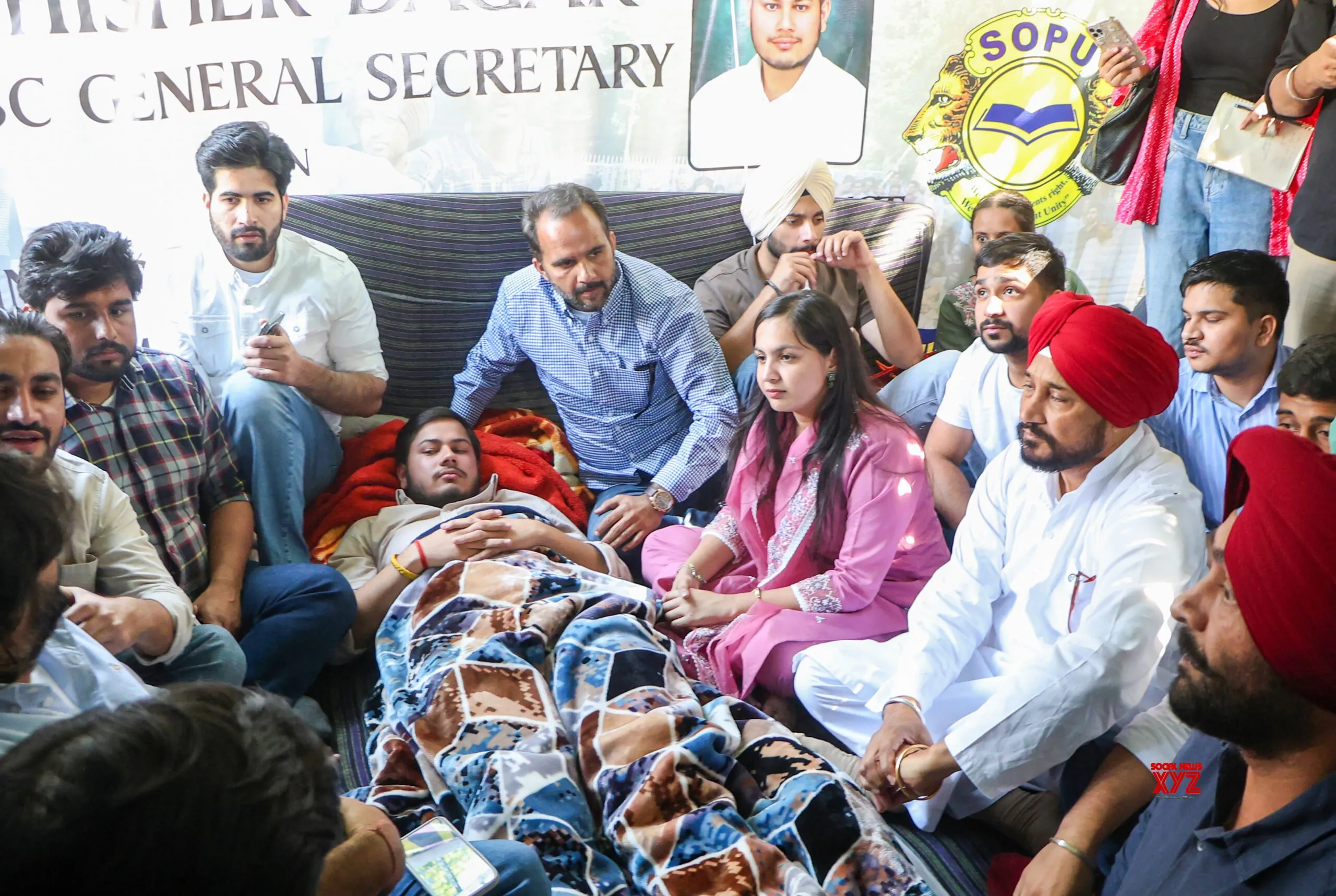 Chandigarh: Charanjit Singh Channi Meets Hunger Striking PUCSC Secretary #Gallery