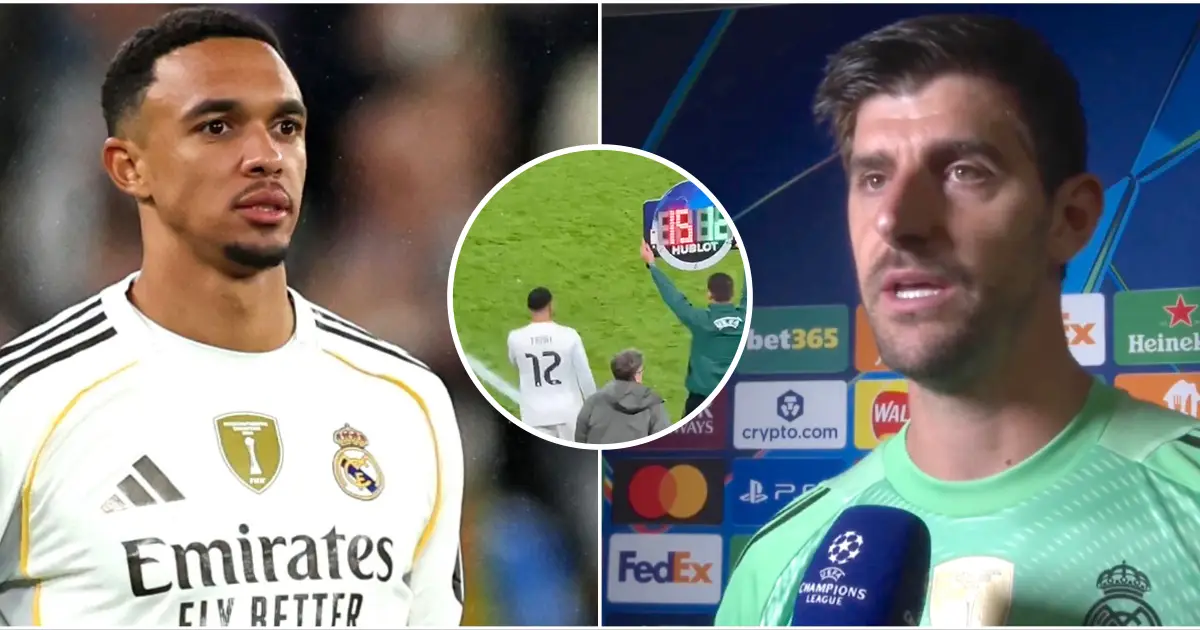 Thibaut Courtois Reacts to Liverpool Fans Booing Trent Alexander