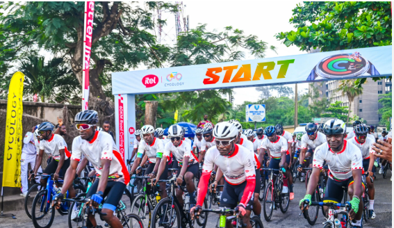 itel holds maiden  Nigeria cycling challenge in Lagos