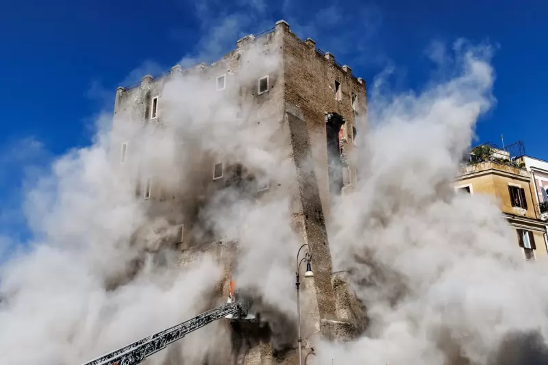 Worker dies after being rescued from Rome mediaeval tower collapse
