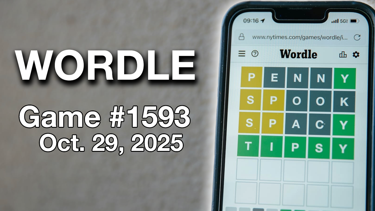 Today’s Wordle #1593: Hints And Answer For October 29, 2025