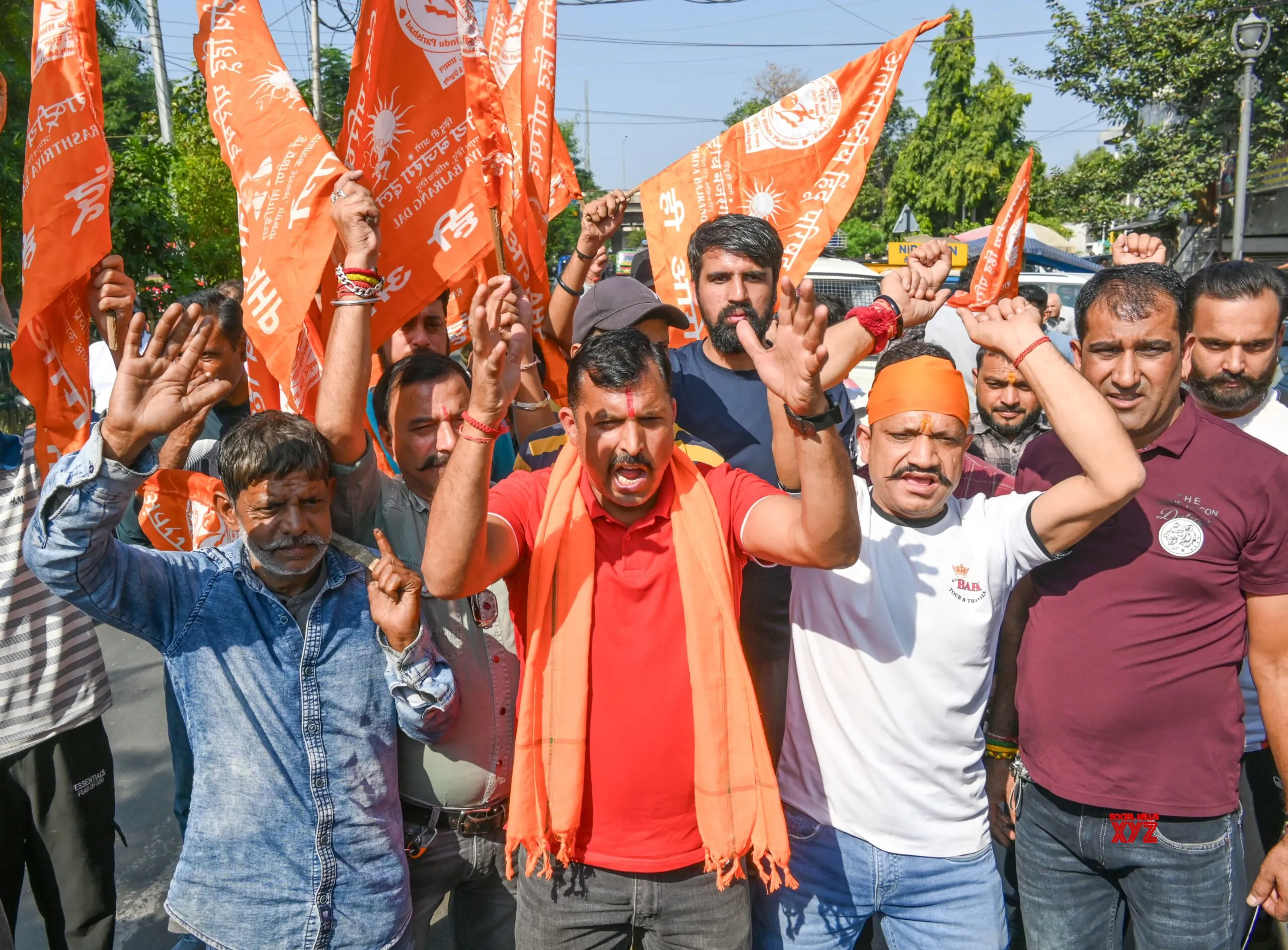 Jammu: Bajrang Dal Protests MBBS Seat Allocation #Gallery