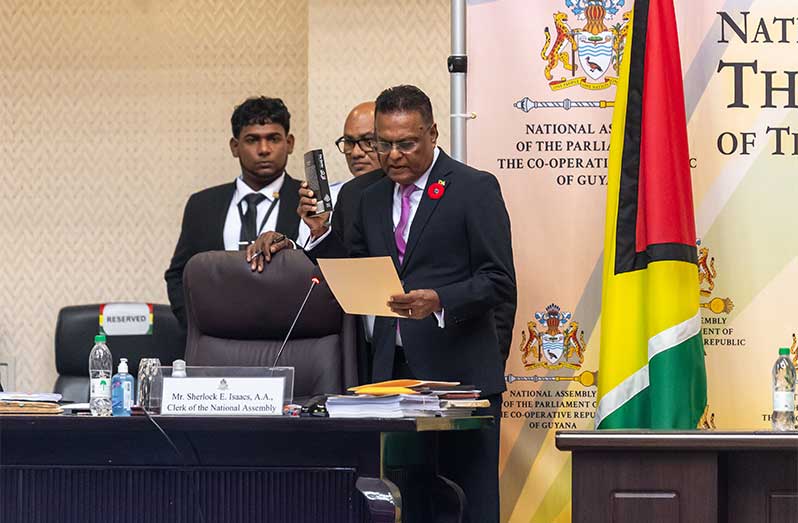 Nadir returns as Speaker; Dr Mahadeo elected Deputy Speaker of 13th Parliament