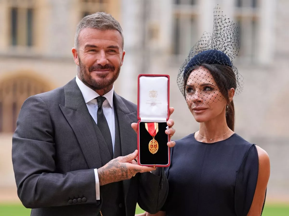 David Beckham shares message to son Brooklyn as he receives 'honour' knighthood