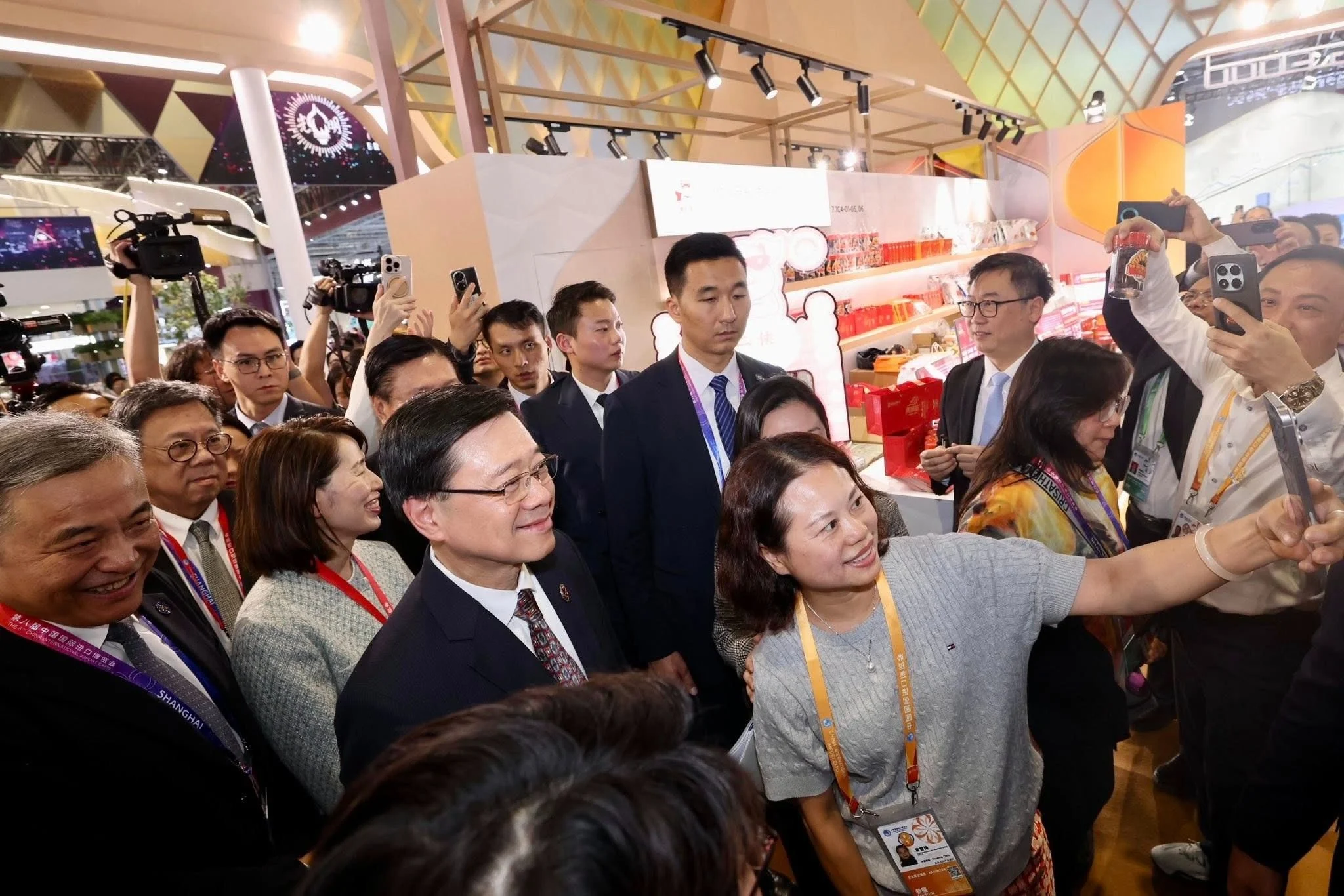 John Lee highlights Hong Kong’s global role to Premier Li Qiang as expo opens