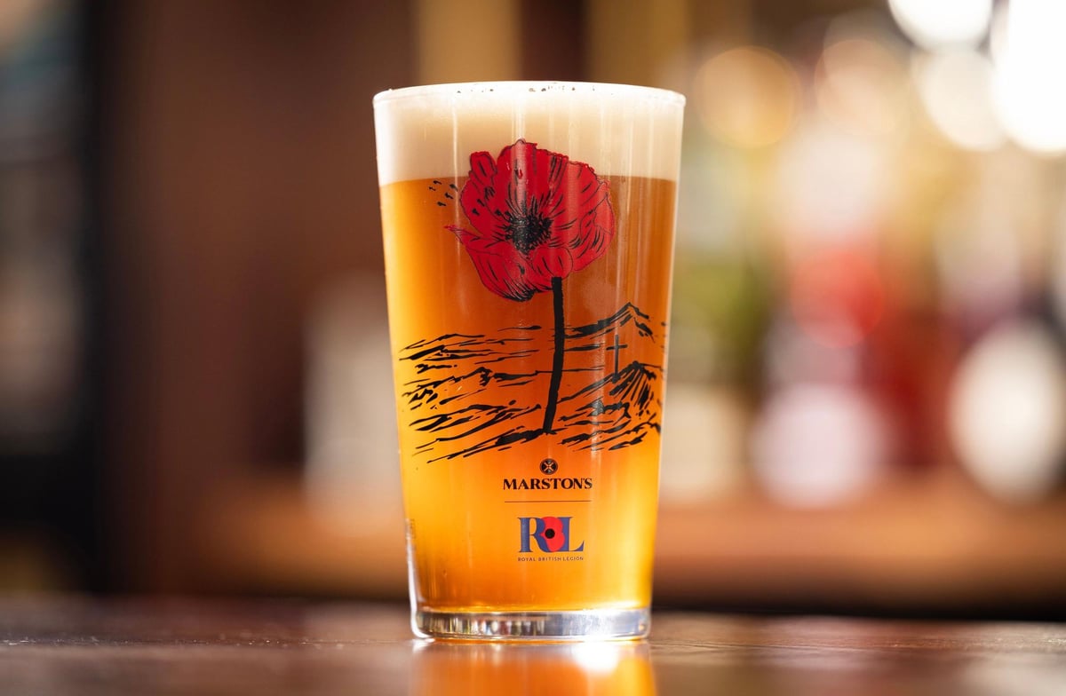 Get your hands on a limited-edition poppy pint glass in 20 pubs in North Yorkshire