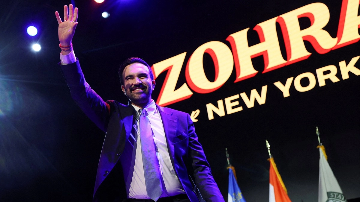 Zohran Mamdani Marks Historic NYC Win Walking Off to ‘Dhoom Machale’ With His Wife Rama Duwaji, and Mother Mira Nair (Watch Video)