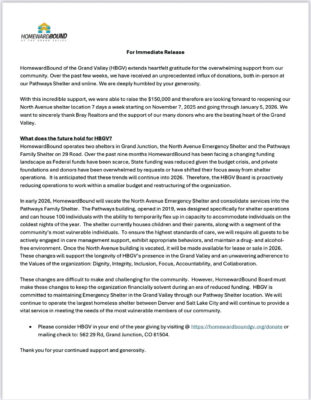 Homeless organizations collaborating as winter approaches