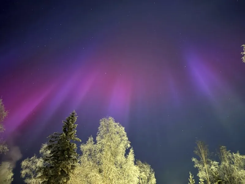 Aurora borealis may be visible across parts of the United States tonight