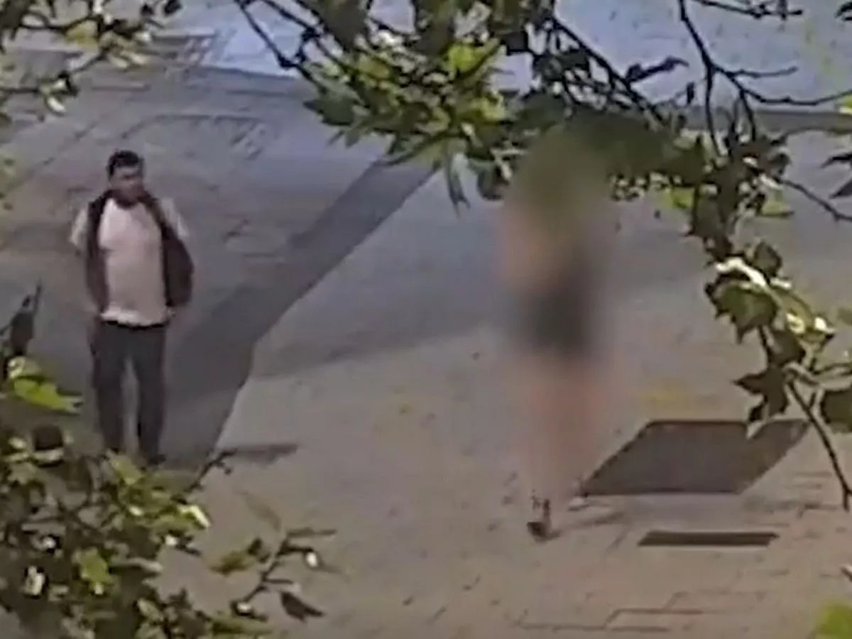 Chilling footage shows moments before woman is attacked on night out