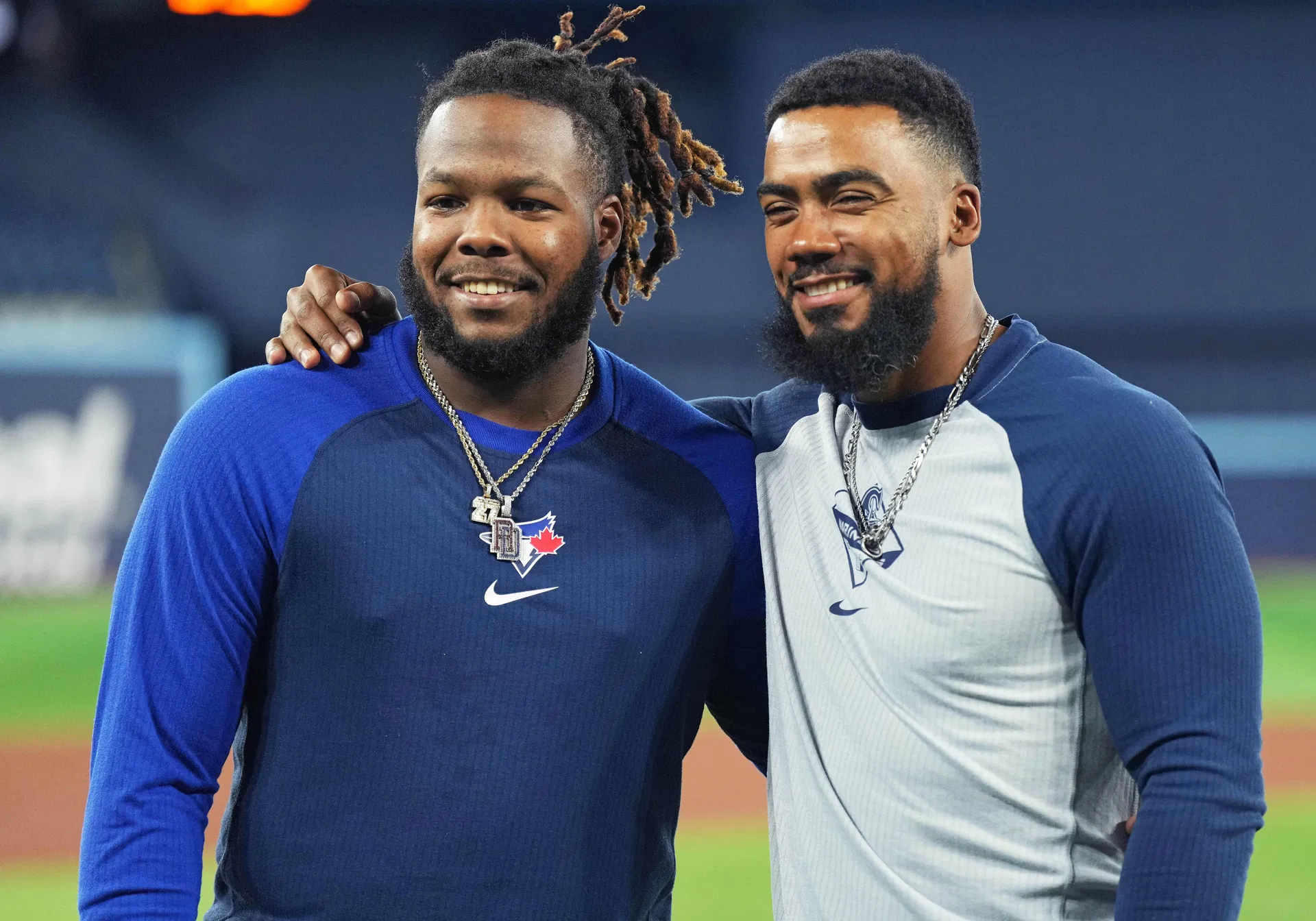 Vladimir Guerrero Jr.'s wife Nathalie shows pure class with sweet message to Teoscar Hernandez & his spouse after Dodgers break Jays' hearts in WS