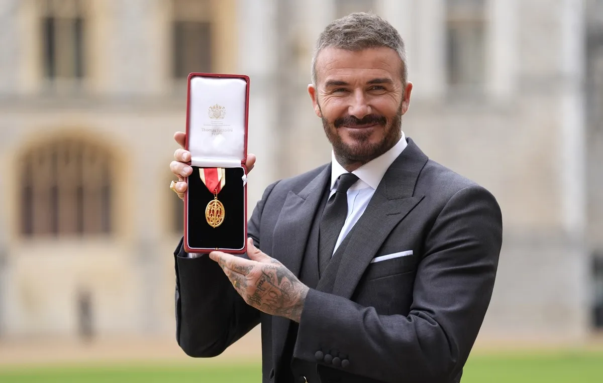Lip Reader Catches David Beckham Revealing His Next Move During Knighthood Ceremony