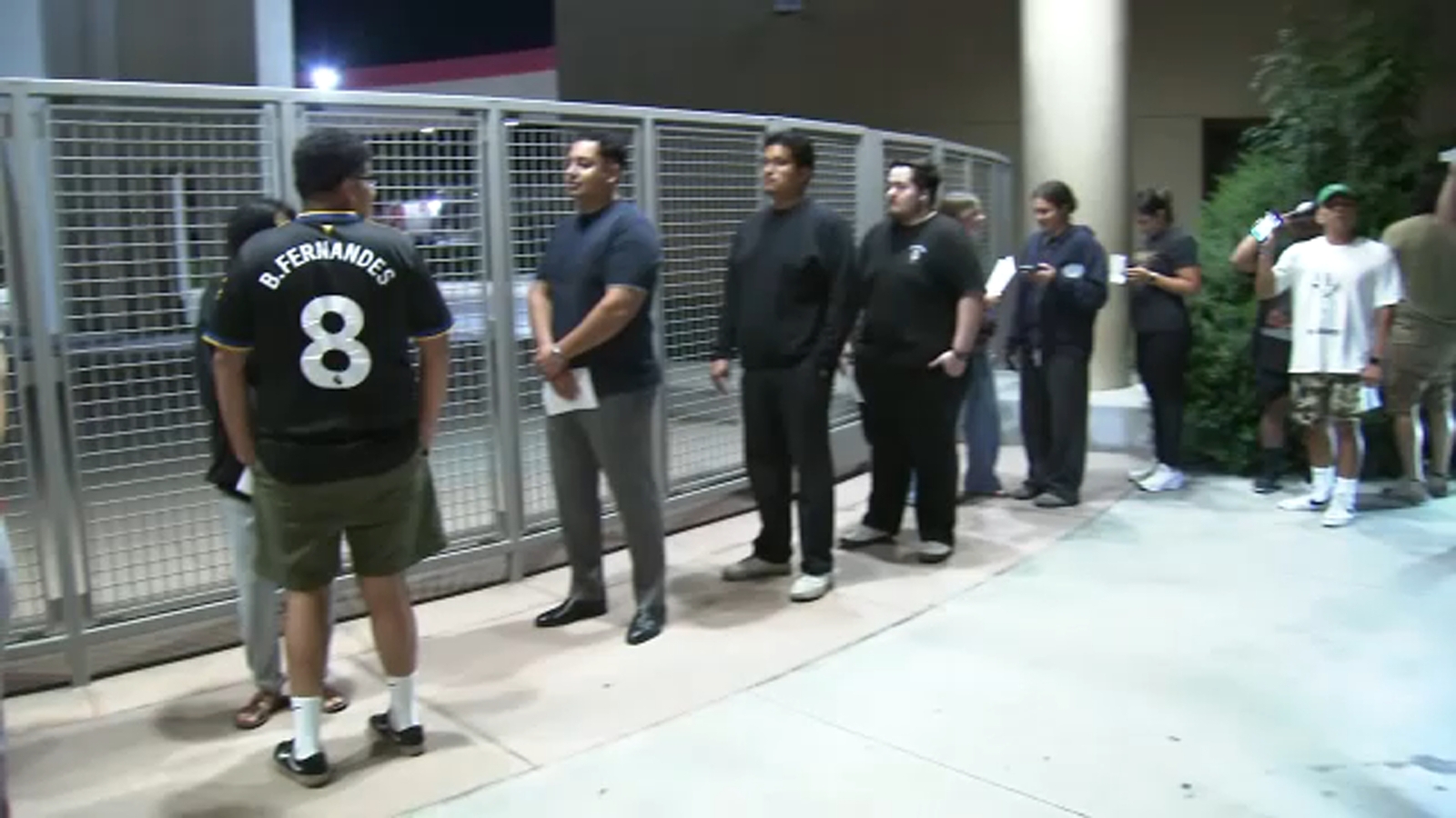 Long line seen at Corona vote center as projection announced