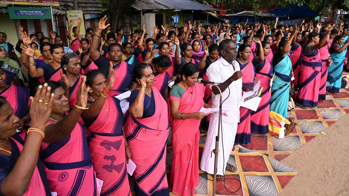 Anganwadi workers demand for job permanency, promotion
