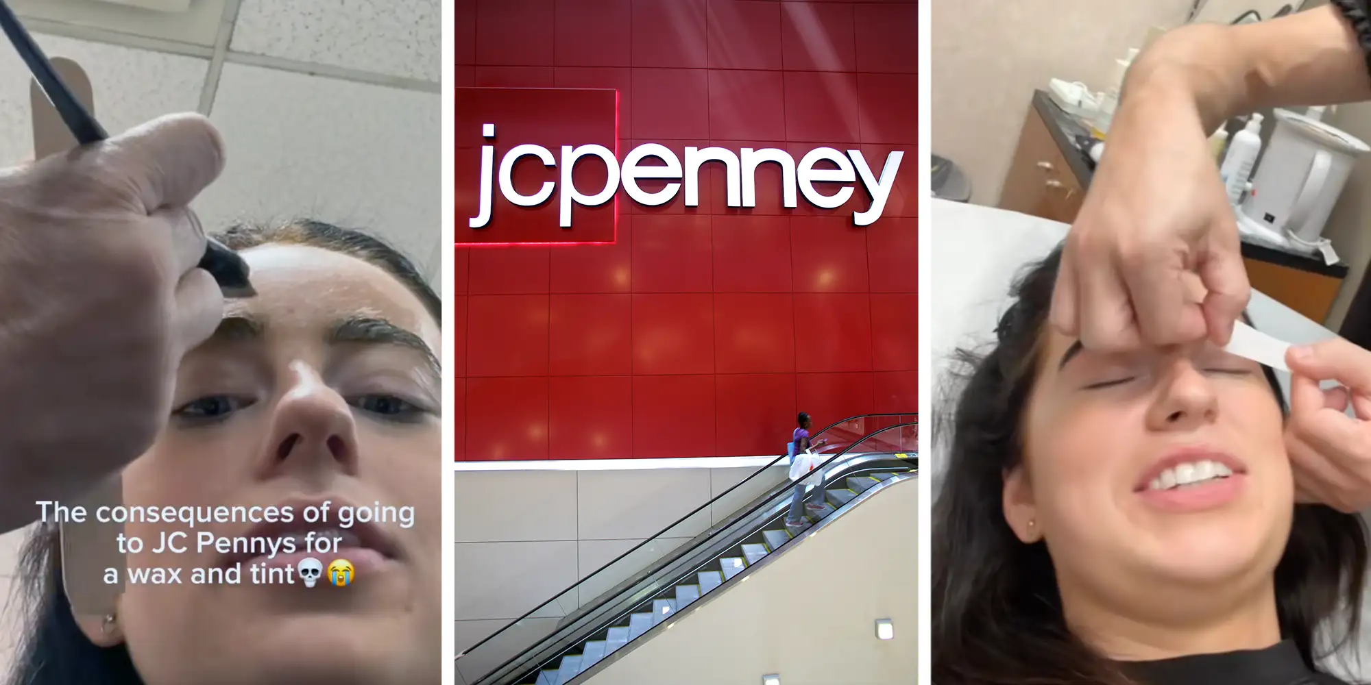 “Genuinely a health concern”: JCPenney salon blasted after routine brow wax and tint goes wrong