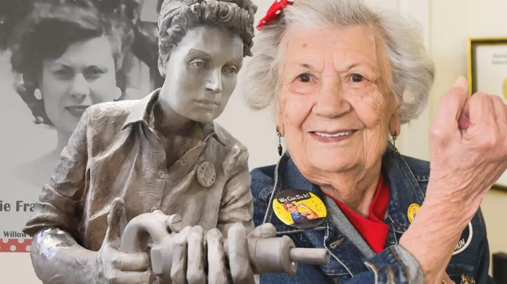 At 103, local ‘Rosie the Riveter’ inspires WWII memorial statue