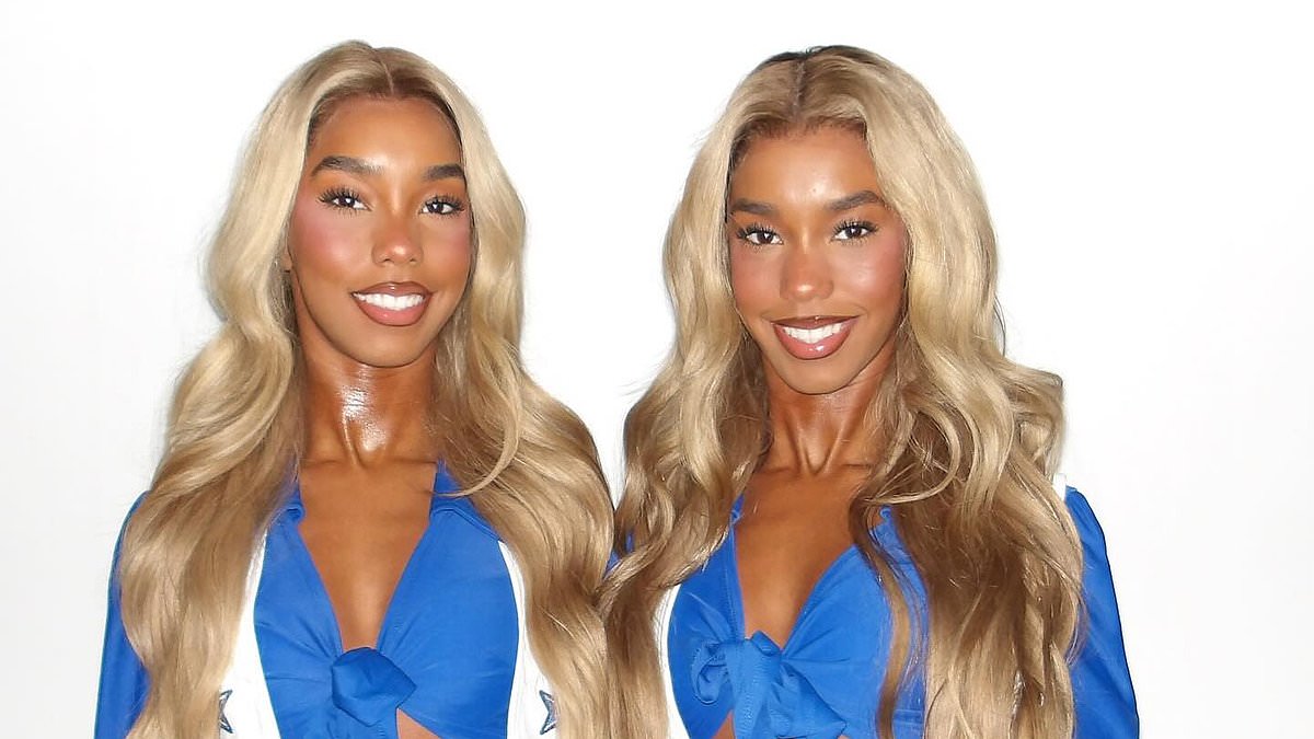 Diddy's twin daughters, 18, stun as Dallas Cowboys cheerleaders for Halloween after dad's prison pic surfaces