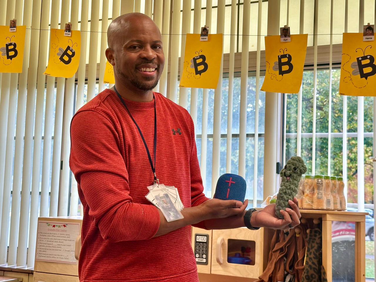 Meet the teacher who uses a stuffed pickle and BoBo the Speaker to transform classrooms