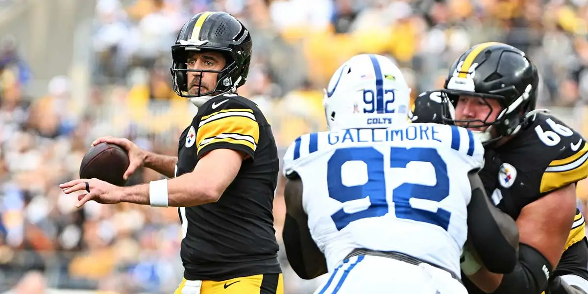 Why Steelers’ Aaron Rodgers was thrilled defense got ‘elephant’ off back vs. Colts