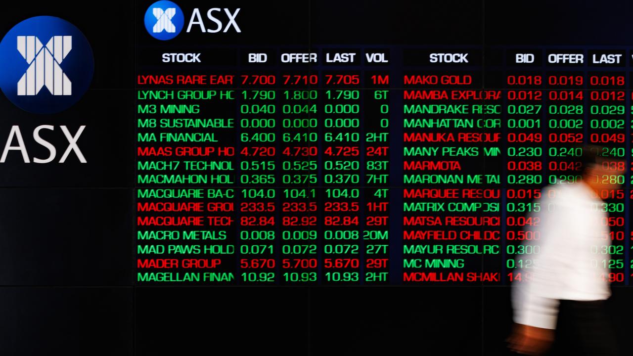 ASX climbs off lows but finishes in the red