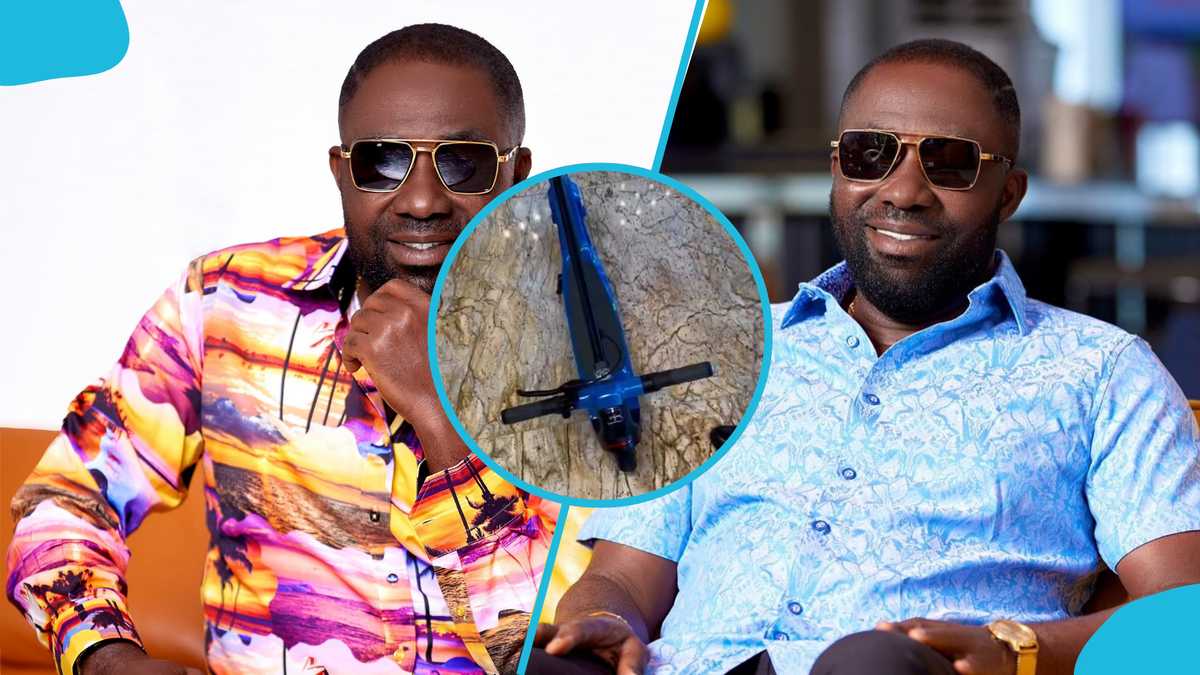Osei Kwame Despite flaunts his GH¢31,000 electric Bugatti scooter to match his Bugatti Chiron