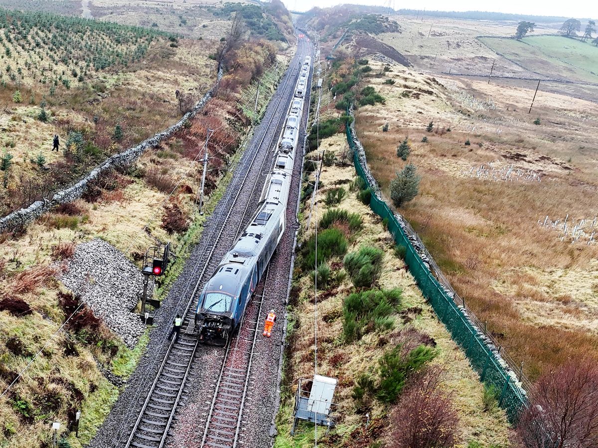 Railway line to reopen after 80mph train derailment