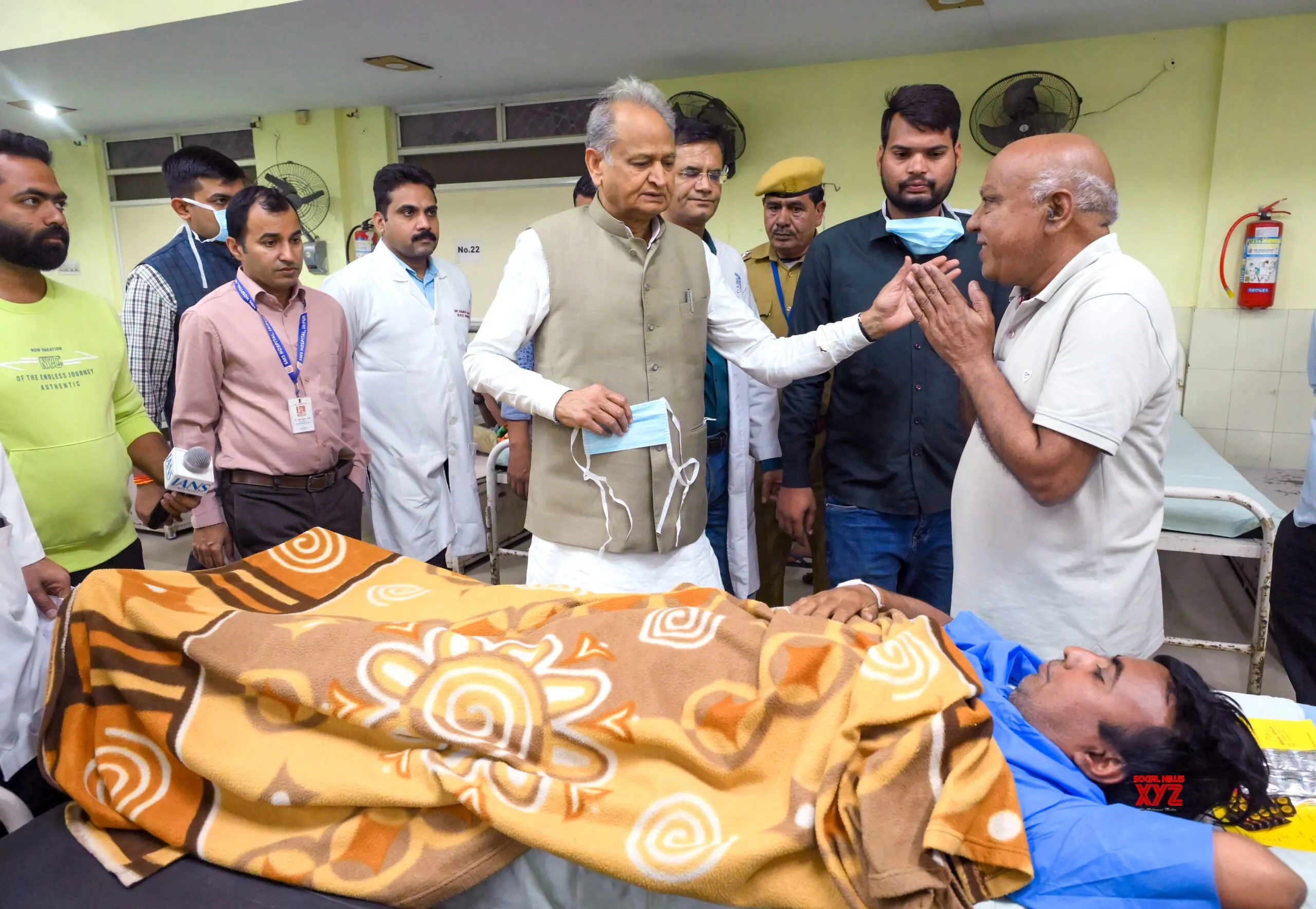 Jaipur: Ashok Gehlot Visits Dumper Accident Victim #Gallery