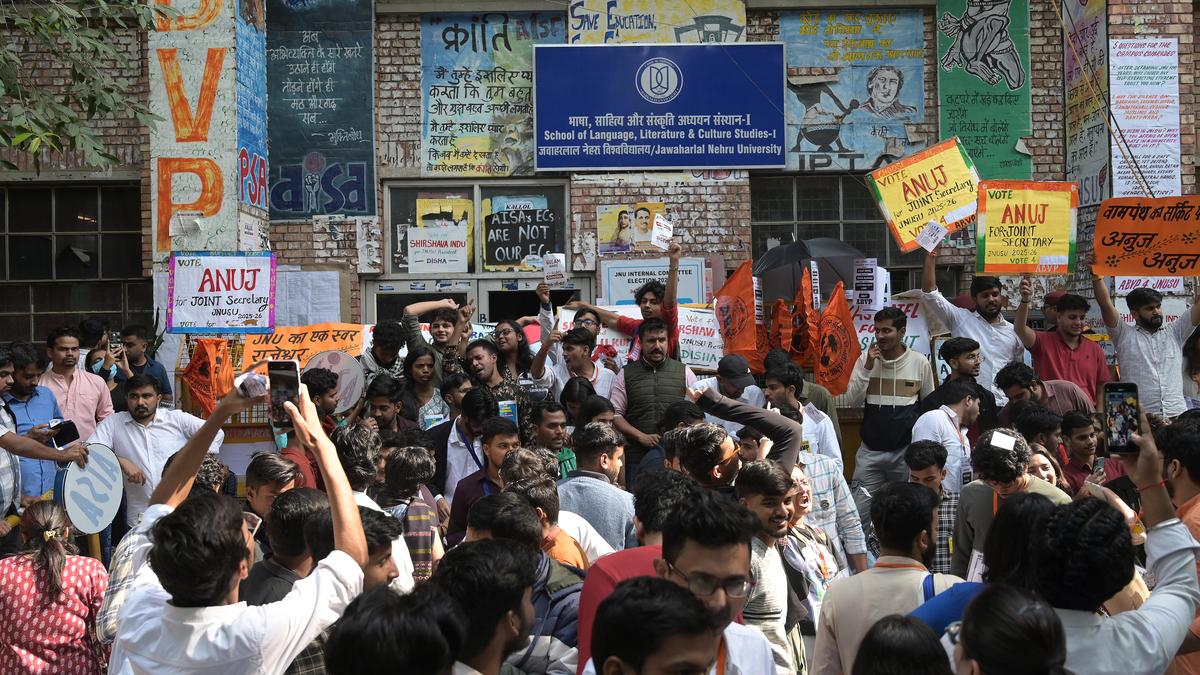 JNU records 67% turnout in students’ union elections
