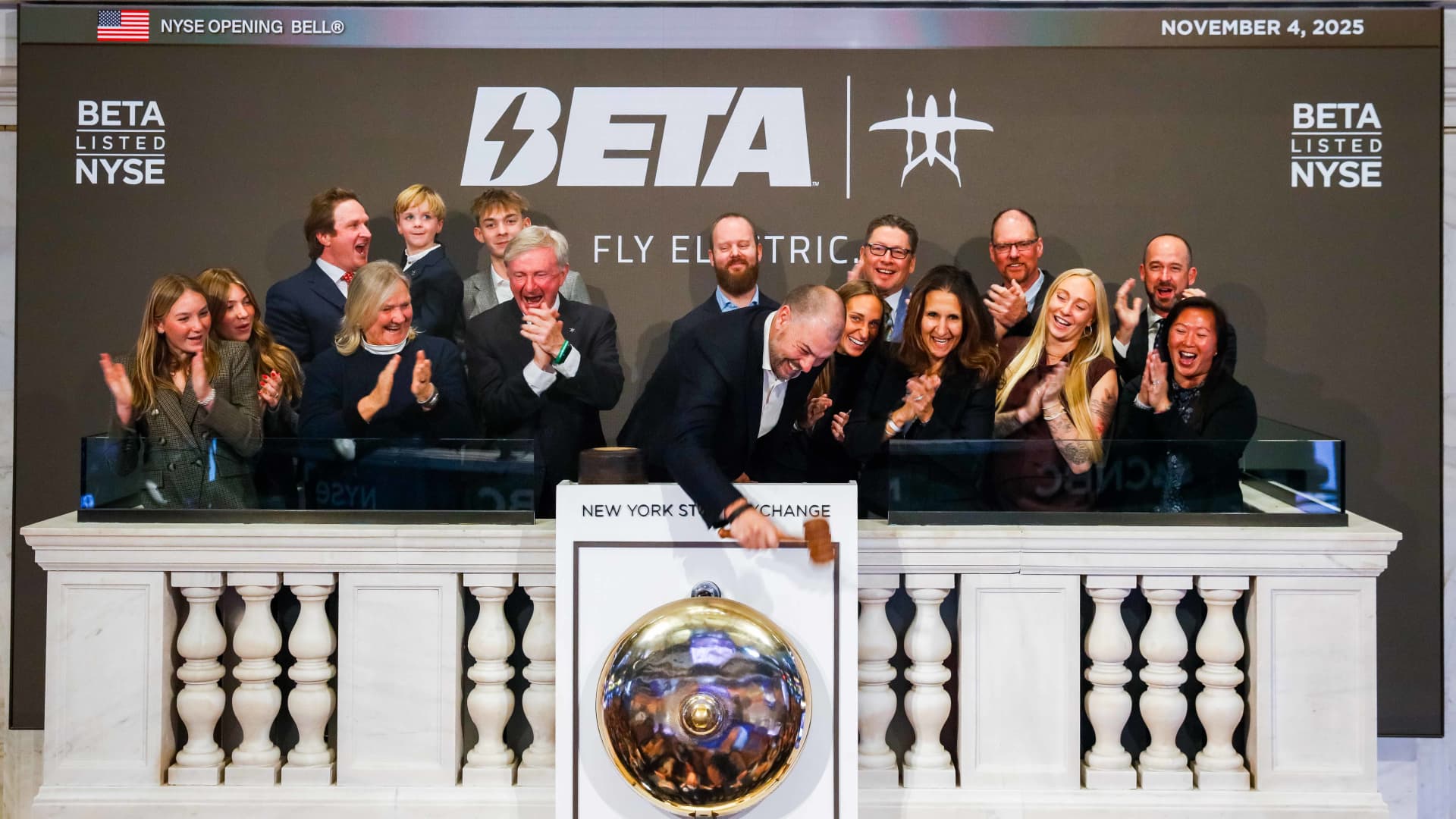 Amazon-backed eVTOL Beta opens on New York Stock Exchange after IPO
