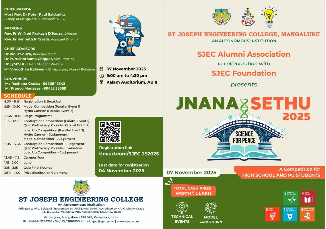 SJEC to host Jnana Sethu 2025 – Celebrating science and innovation