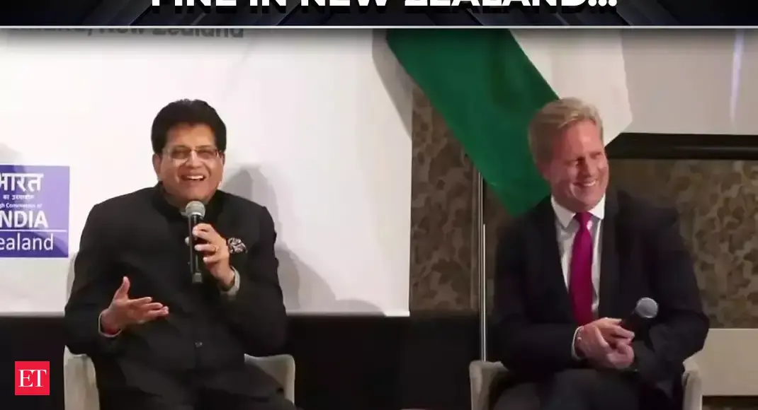 Piyush Goyal shares amusing travel tale at India-NZ Business Forum amid trade talks; wins audience