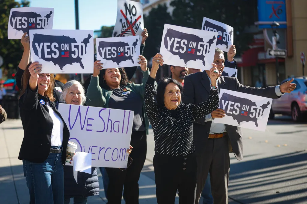 Election night results in California