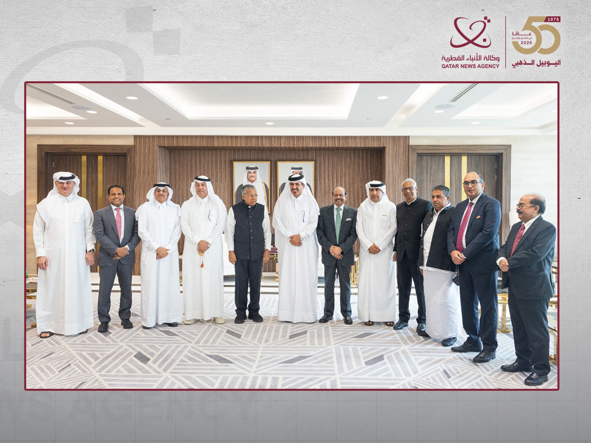 Qatar Chamber First Vice Chairman Meets Kerala's Chief Minister