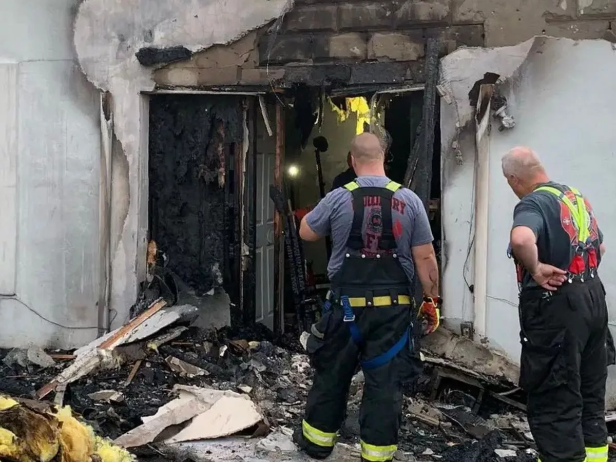 Jilted lover torched man's home after he fell asleep and stood her up on booty call