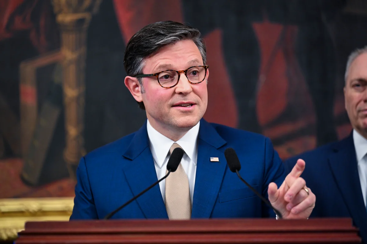 ‘Reject the premise’: Mike Johnson doesn’t like having tables turned over Trump’s Gatsby bash as Americans go hungry